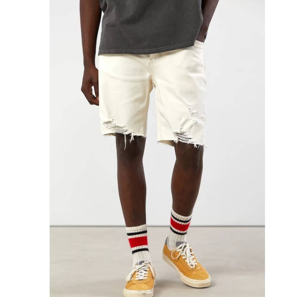 New Urban Outfitters THRILLS Bones Denim Short $85 Men's 32  VINTAGE BONE